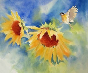 web-Sunflower-Chickadee
